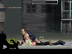 Light-haired Girl have pound with zombies and phat cocks with a lot of cum (Parasite in city) Hentai Gameplay #1