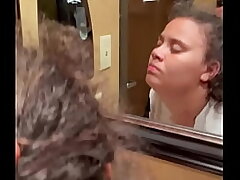 Romping the motel maid in bathroom