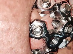 close up of the set ravage in my chastity cage
