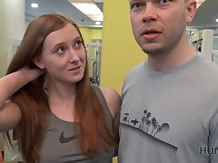 HUNT4K. Jaw-dropping youthful gal likes just sports, currency