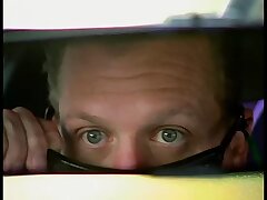 Stud gets sex from molten blonde in limo