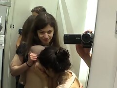 PUBLIC THREESOME SEX AT THE MALL... BUSTED!!