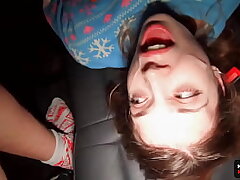 WOW! Christmas Miracle!- In Christmas Real Worshipper Fuck Sex industry star in Car - Point of view - Michael Frost and MihaNika69