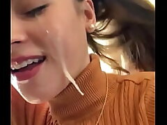 The definition of facial cumshot