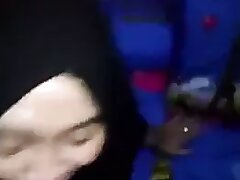 Hijab fellatio cumshot