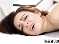 Young Liona wears her high high-heeled slippers for ass-fuck bang-out