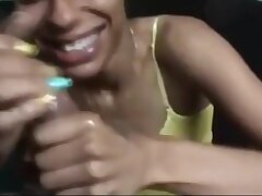 Nasty bitch Sloppy deepthroat bbc oral
