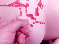 BDSM Nip Squashing For Pale Redhead Teenage