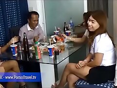 Drunk thai party chicks