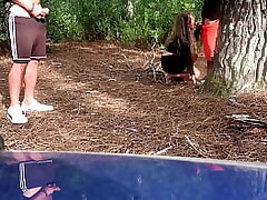 Real Amateur Wifey getting a FACIAL of a STRANGER in a PUBLIC RISKY PLACE ( CUCKOLD BOY WATCHING)