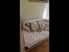 Hubby left to work and asked his homie to wake up wifey who was still in couch