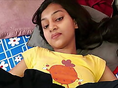 Indian Guy sucking teenie step-sister twat cannot fight back cum in jaws