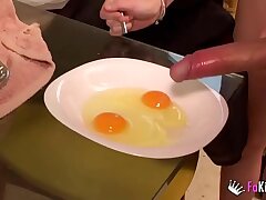 #Ainara loves tonguing spunk omelettes for breakfast#
