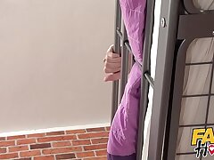 #Fake Hostel Fabulous little Mexican penetrates a meaty fuckpole while pal s.#