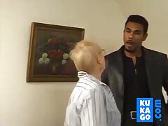 Grannie with ebony manmeat
