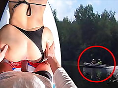 We Were Noticed - Real Risky Outdoor Реr Pummel by the River Bank - Alisa Nice