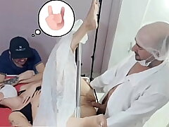Hubby takes wifey to bizarre gynecologist!