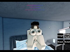 #Fucking my fuck-a-thon doll in Roblox Condo#