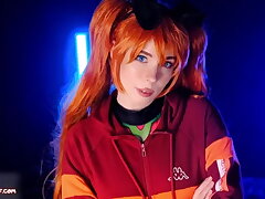 Messy Blowjob and Twat Creampie. Evangelion Asuka Langley -
