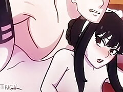 Yor x Loid Spy Family milf mom banging pussy anime doll