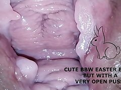 #Cute bbw bunny, but with a highly open pussy#