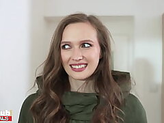 FAKEhub - Honey catfished on tinder rendezvous but hes got a yam-sized trouser snake to internal ejaculation her - observe inside pussy