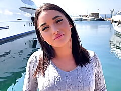 Sarah, youthfull and pretty Italian, is very naughty