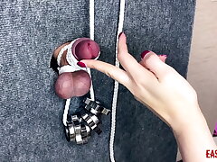 #I lost an argument to my stepsister and her buddies and they filmed how they play with my sack AnnyCandy Painboy#