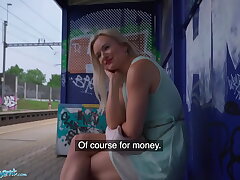 #Public Agent Big Cupcakes Light-haired Lily Joy Ravaged Behind Teach Station#