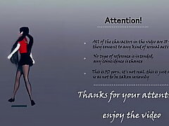 Gurren Lagann: Yoko's red-haired wets her slit and gobbles until they cum [Full Video]