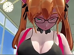 Stupid Nerdy Bitch to Whore Progression MMD