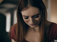 Preggo teenie is desperate and turns to boyfriends dad