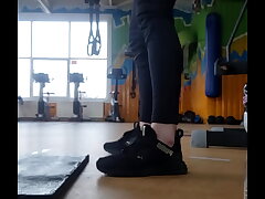 #A Youthful Nymph Shakes her Arse in The Gym#