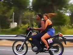 Busty German gets smashed by a BBC outdoors