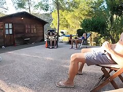 Flashing My Trunk to My Girlfriend and Her BFF to Get a Good Blow-job