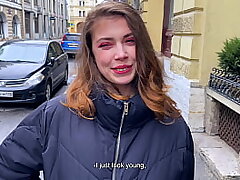 A Ordinary Demand on the Street Completed with an Sudden Concluding - Cum on Pussy and Put on Undies