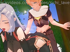 #3D babes compilation Genshin Impact, Naruto and more UNCENSORED#