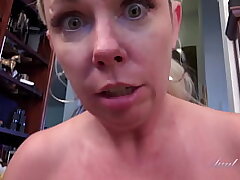 AuntJudys - Wooly Cougar Step-mother Liz Fellates Your Cock (POV)