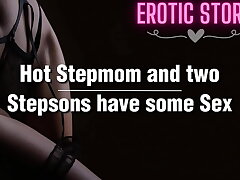#Hot Step-mom and two Stepsons have some Sex#