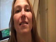 I have fun with my nephew Nataliya, a shy and submissive platinum-blonde