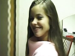 The very first audition of Michaela the beautiful chick today
