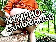Cascading Humid PUSSY JUICE in OUTDOOR from Nympho EXHIBITIONIST.