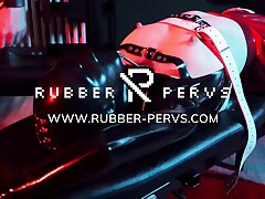 Solo Gasmask Games in the Rubber Hospital Part 2 - the Fucking-machine