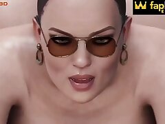 Massive Hot Towheaded Women Drilled in Her Massive Ass, Groaning Highly Rigid