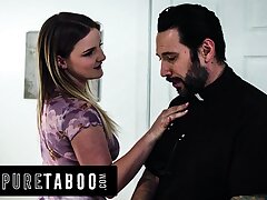 Unspoiled Taboo – Troubled Teen Eliza Eves Bangs Her Priest To Urinate Off Her Religious Step-mother