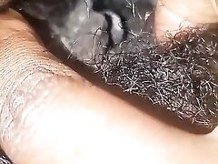Petting her raw tight cootchie