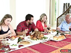 Step Moms Plumb Teenies - Insatiable Family Thanksgiving
