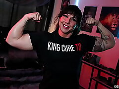 Muscle Goddess Ecko Bella Gets Poked After Photoshoot With KingCureTV