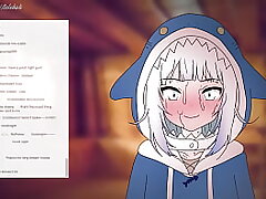 Gawr Gura forgot to turn off the explosion before hook-up ! Anime anime porn 2d ( Animation porn )